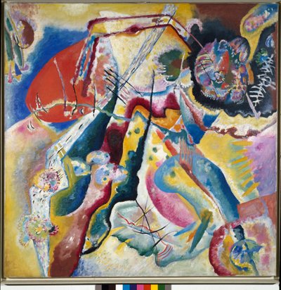 Gemälde mit rotem Fleck von Wassily Kandinsky